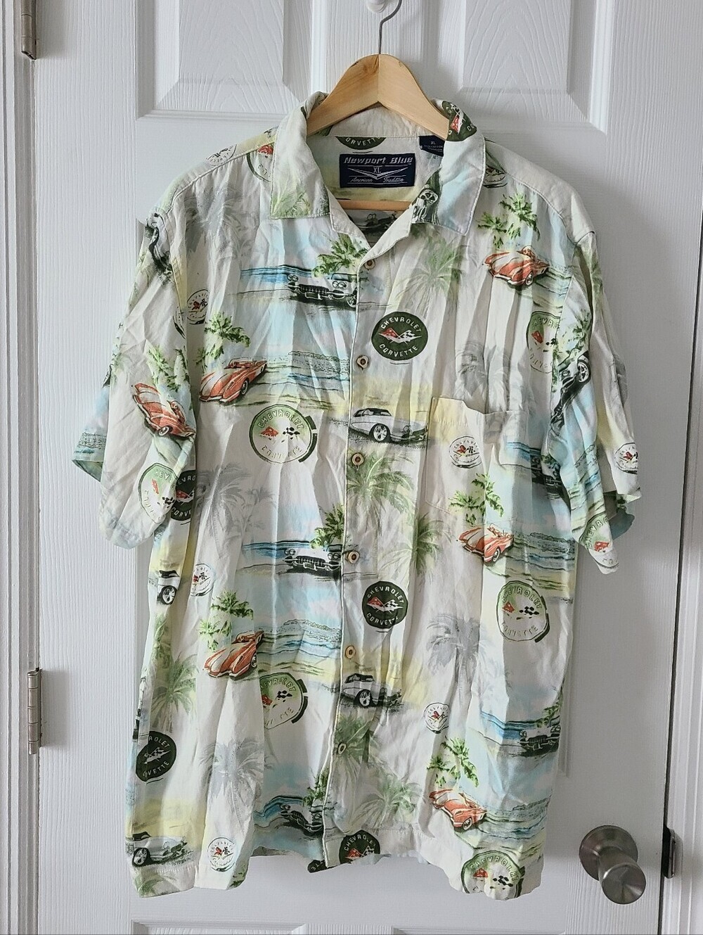 Newport Blue Corvette Hawiian Shirt